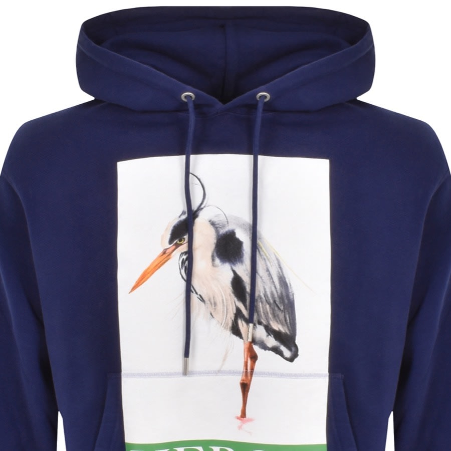 Heron Preston HERON BIRD PAINTED HOODIE men Hoodies blue in size S